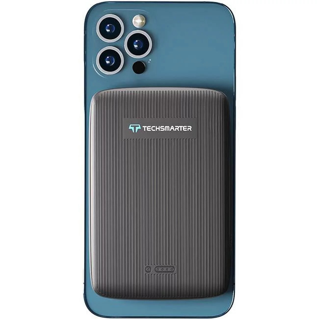 Magnetische draadloze powerbank van 10.000mAh met 18W USB-C van Veltrixgames, toont de powerbank met magnetisch ontwerp en USB-C poort