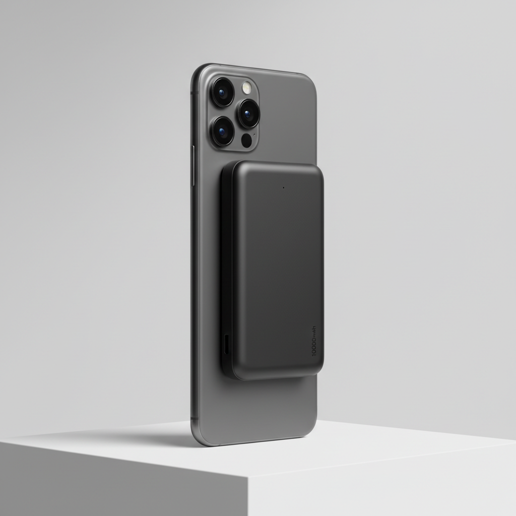 Veltrixgames magnetische draadloze powerbank met 10.000mAh capaciteit en 18W USB-C poort, geschikt voor snel opladen en draadloos gebruik.
