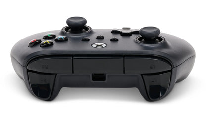 Zwarte bedrade Xbox Series X|S controller van Veltrixgames met stevige knoppen en joysticks voor gaming.