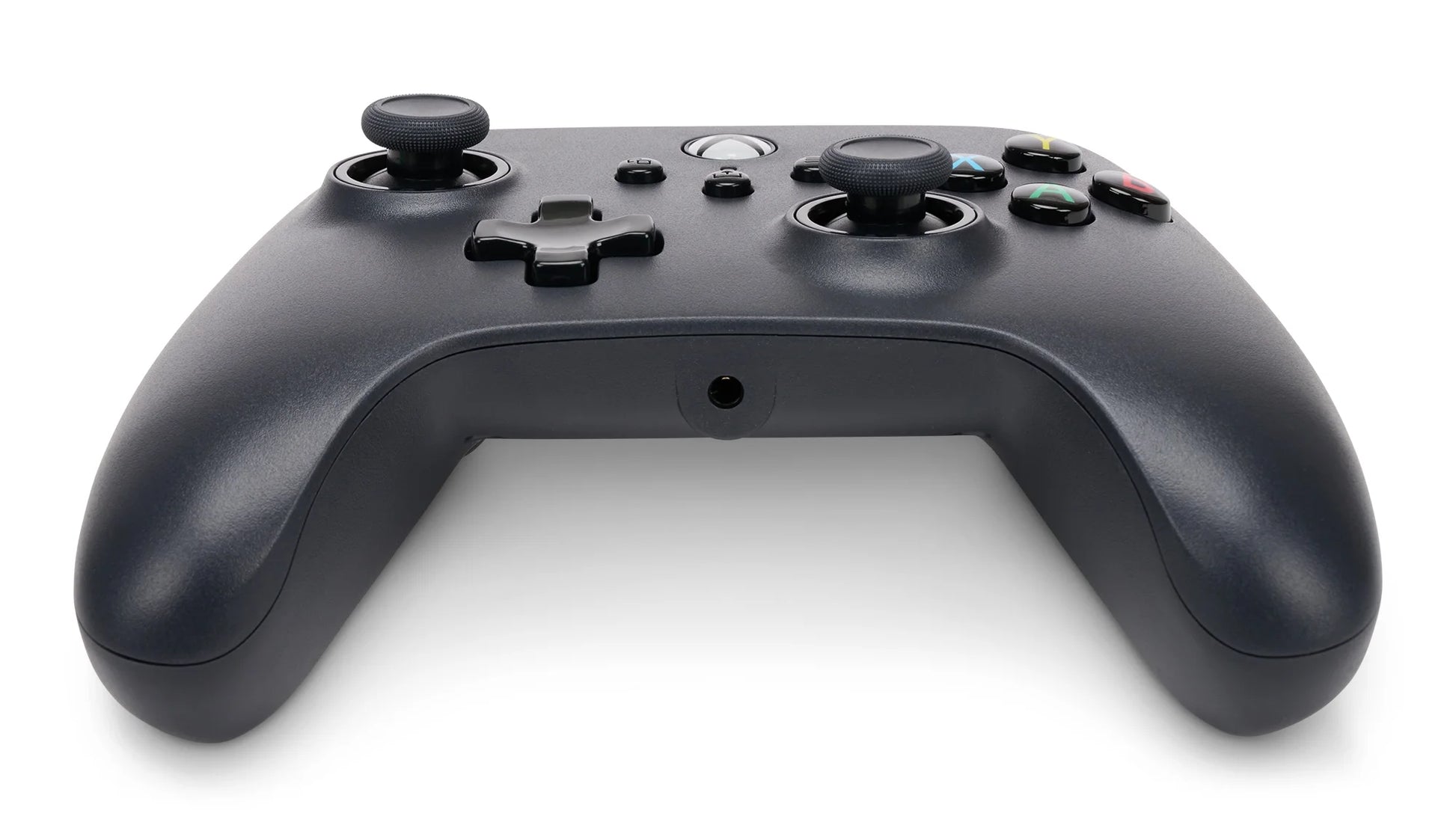 Zwarte bedrade Xbox Series X|S controller van Veltrixgames met ergonomisch ontwerp en bedrade verbindingskabel.