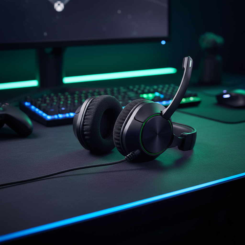 Bekabelde Xbox gaming headset van Veltrixgames met stereo geluid en zachte schuimkussens, geschikt voor comfortabel gamen.